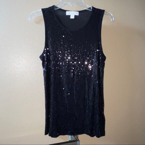 MICHAEL Michael Kors Tops - EUC Michael Kors Black Sequin Tank